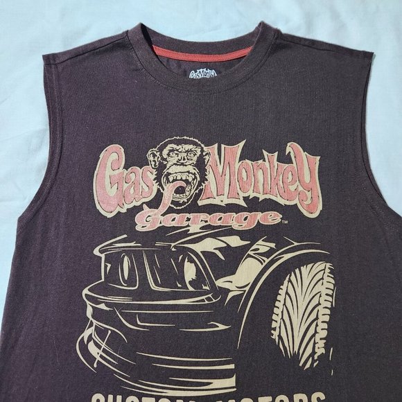 Gas Monkey Garage Shirt Men's Small Sleeveless American Muscle Dallas Te… - Picture 3 of 10